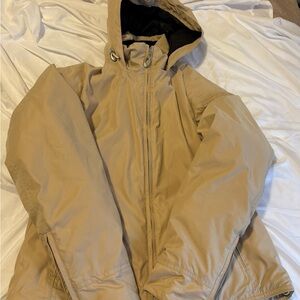Obermeyer Northern Lights Thermolite Plus insulated Drop-Hem Tan Ski Jacket 8